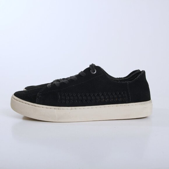 Toms Lenox Suede Sneakers in Black Women Size 6.5 - Picture 4 of 12